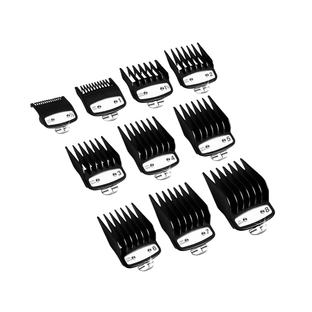 Hair Clippers Guards (10 Pcs Pack)